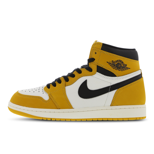 Jordan 1 Retro High OG Yellow Ochre-Black-Sail