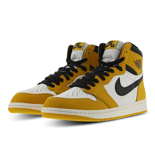 Jordan 1 Retro High OG Yellow Ochre-Black-Sail