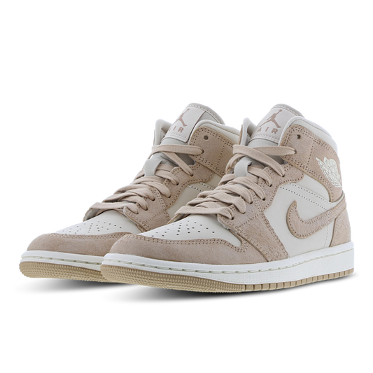 Jordan 1 Mid Brow-White