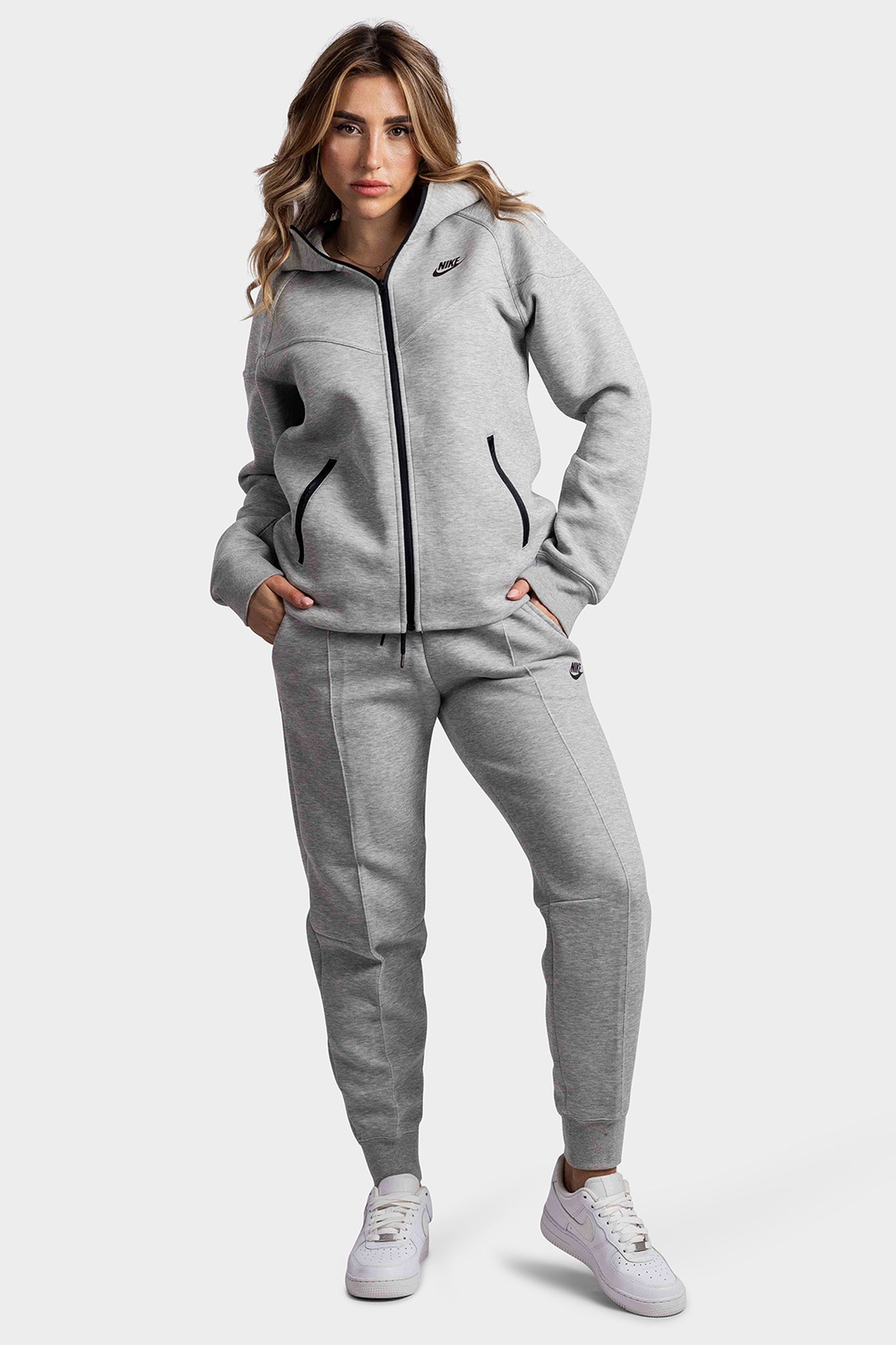 Nike Tech Fleece Tracksuit Ladies Gray