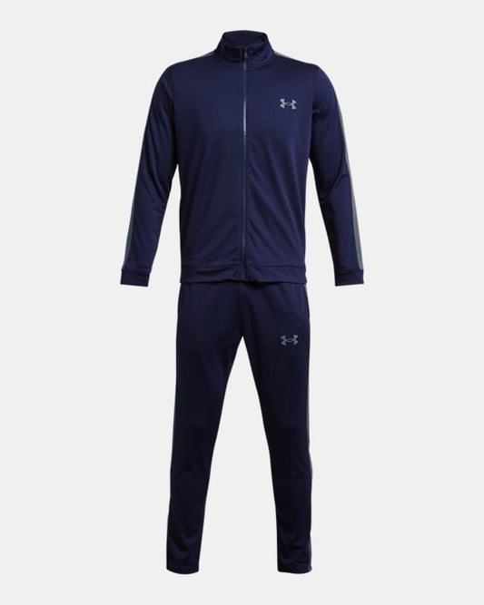 Men's tracksuit UA Knit  -Midnight Navy / Downpour Gray