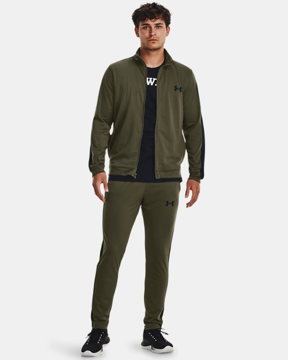 Men's tracksuit UA Knit - Marine OD Green/Black