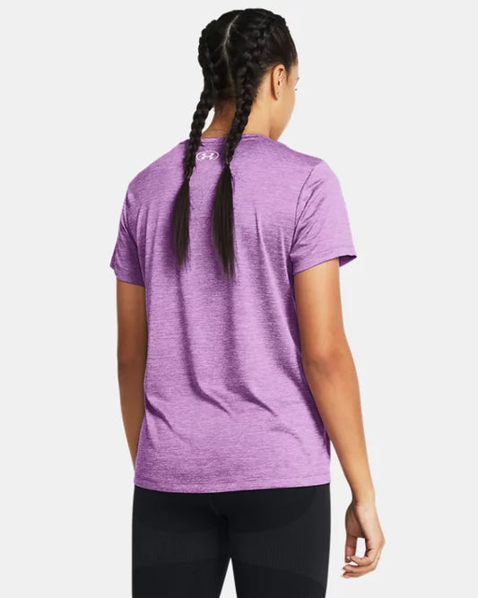 Women's UA Tech™ Twist short-sleeved shirt - Provence Purple / Purple Ace