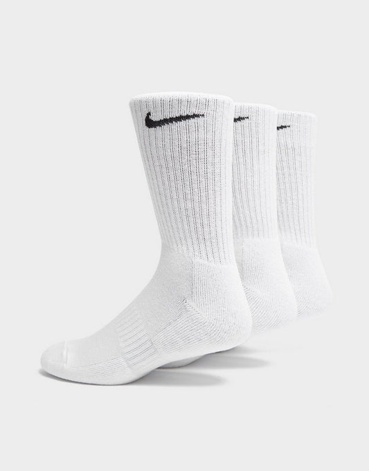 Nike 3 Pack Cushioned Crew Socks - White