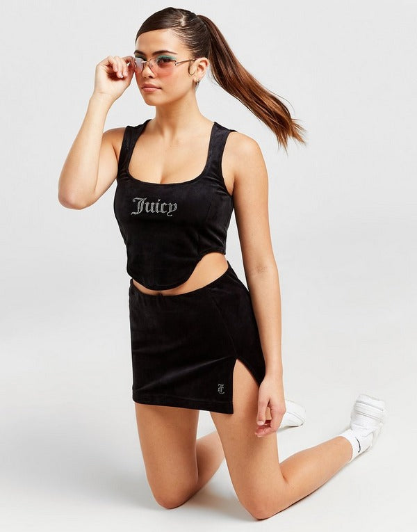 JUICY COUTURE Diamante Corset Tank Top