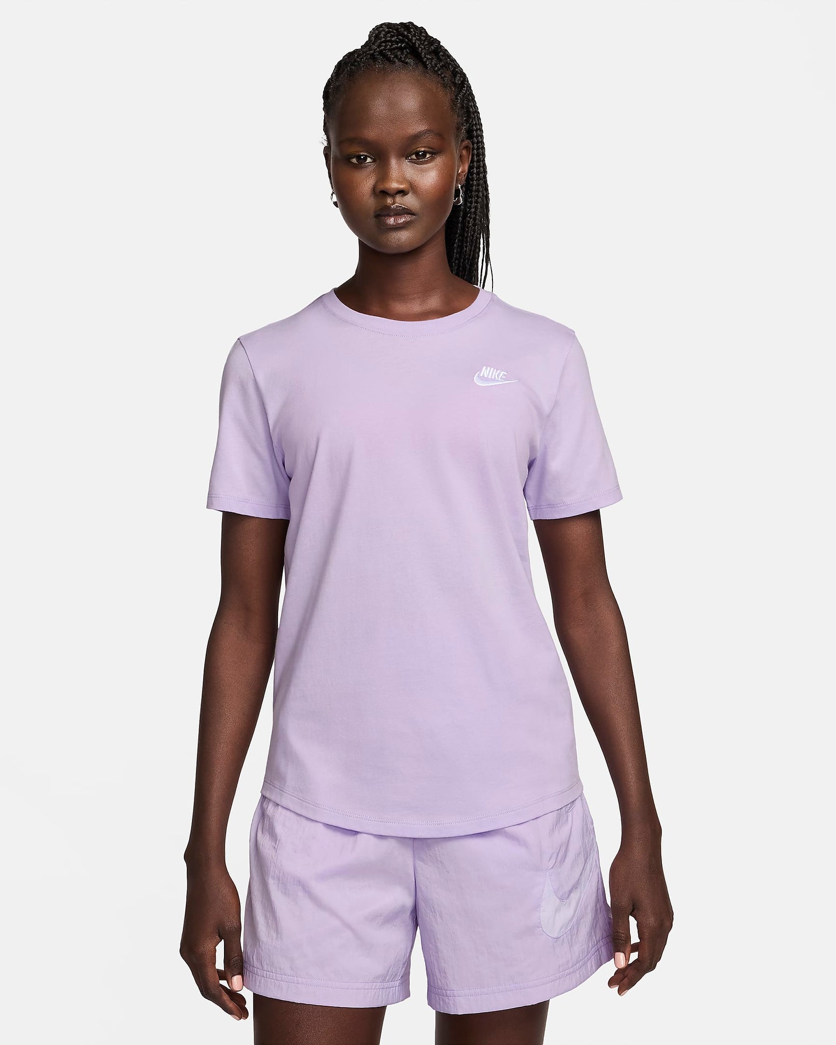 T-shirt for women - Violet Mist/White