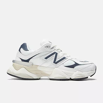Unisex 9060 - White With Nb Navy And Sea Salt