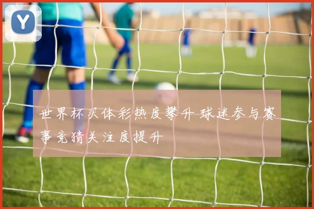 世界杯买体彩热度攀升 球迷参与赛事竞猜关注度提升